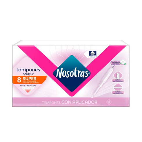 tampon nosotras 8u aplicad super sens